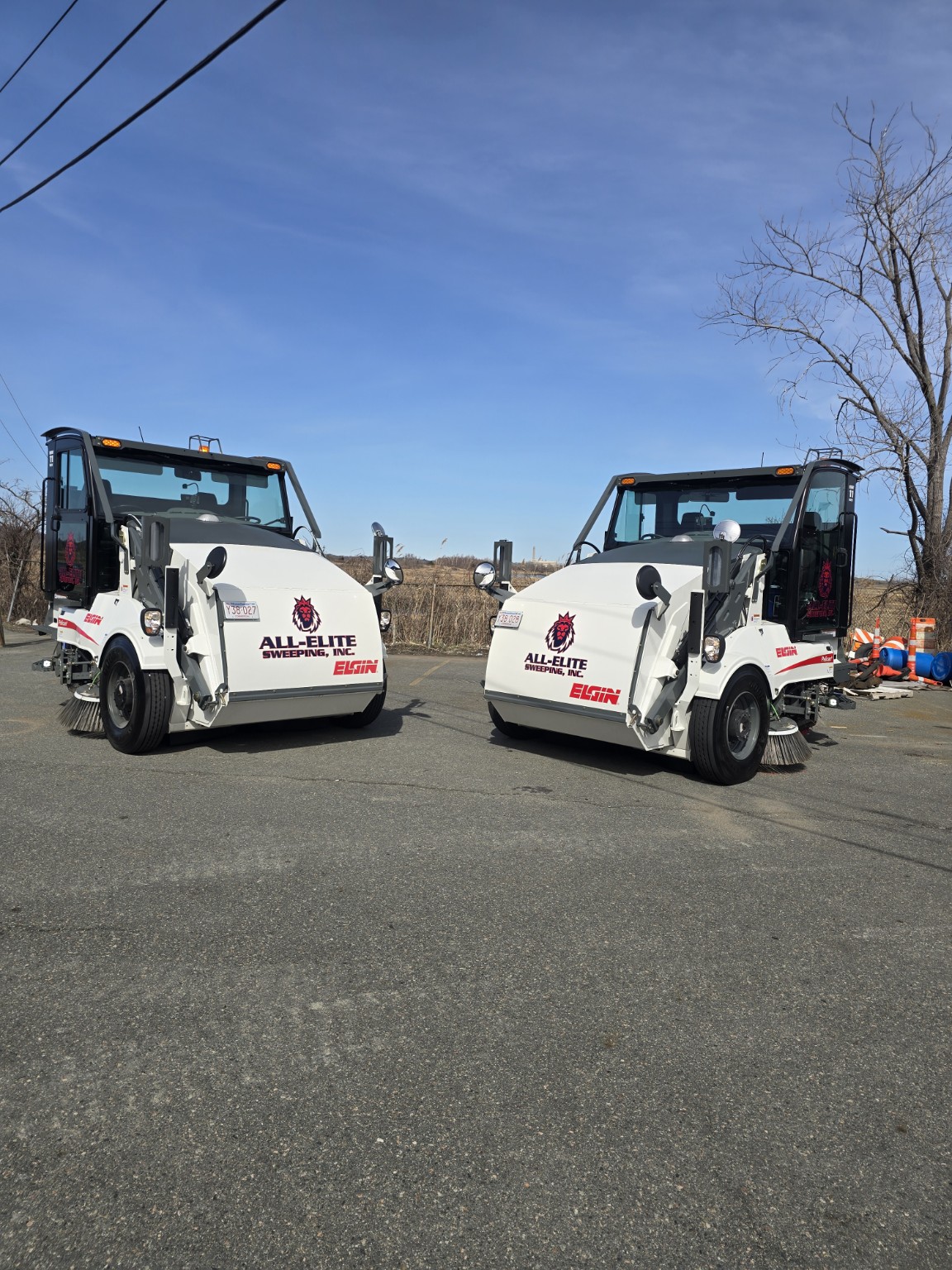 Two All-Elite Elgin Pelican sweepers